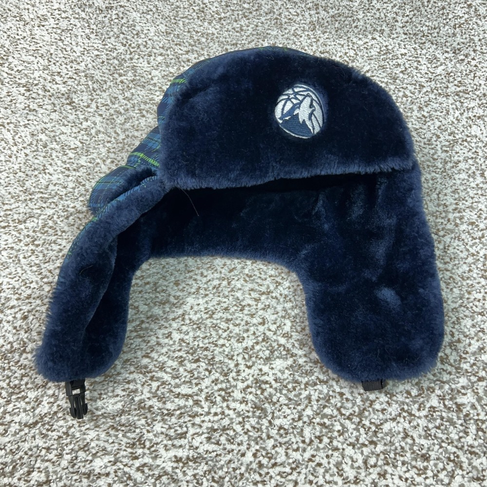Minnesota Timberwolves Hat Cap Mens One Size NBA Basketball Trapper Jack Links